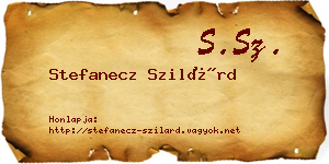 Stefanecz Szilárd névjegykártya